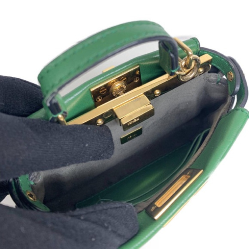Fendi | Micro Peekaboo Bag - Kelly Green - Picture 15 of 16